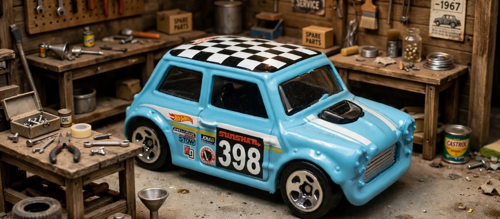 Hot Wheels Morris Mini: how much detail fits on a very small car