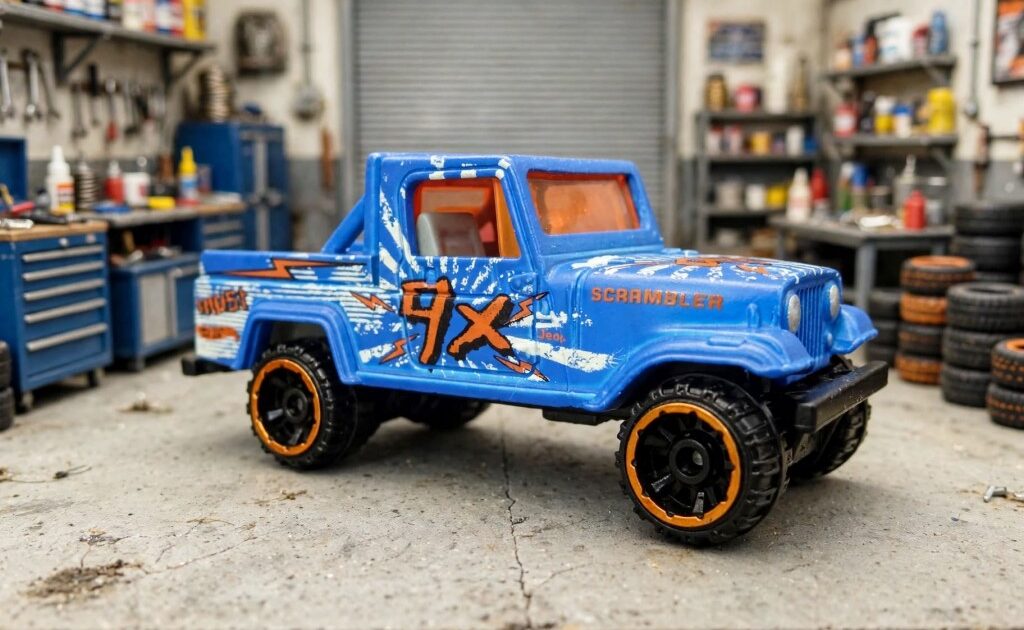 Hot Wheels Jeep Scrambler review: the CJ-8 with eighties graphics all over it