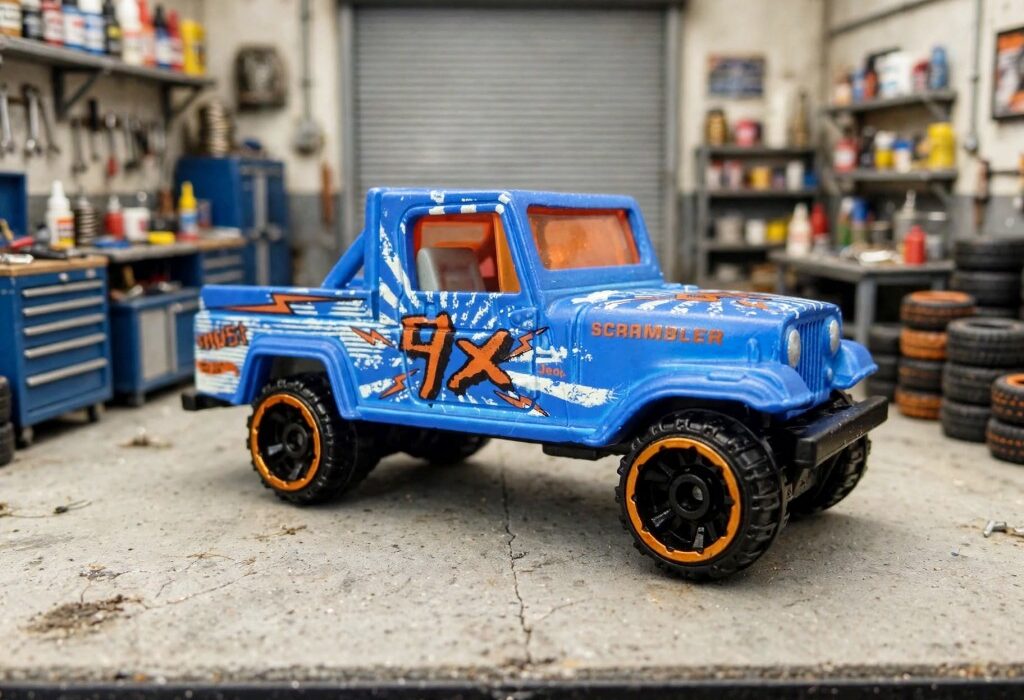 Hot Wheels Jeep Scrambler review: the CJ-8 with eighties graphics all over it