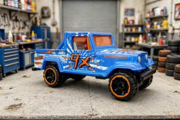 Hot Wheels Jeep Scrambler review: the CJ-8 with eighties graphics all over it