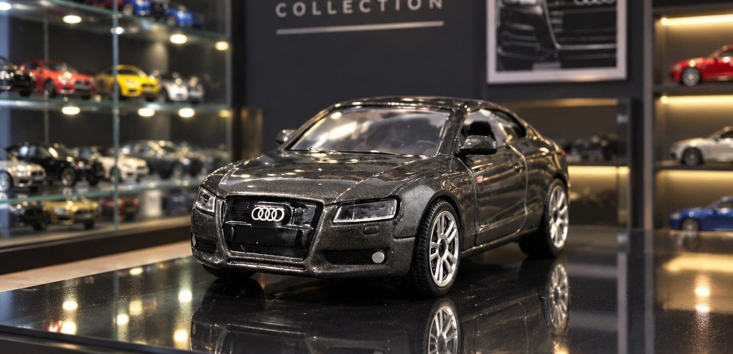 Majorette Audi A5 Coupé: the grey car that teaches you to look properly