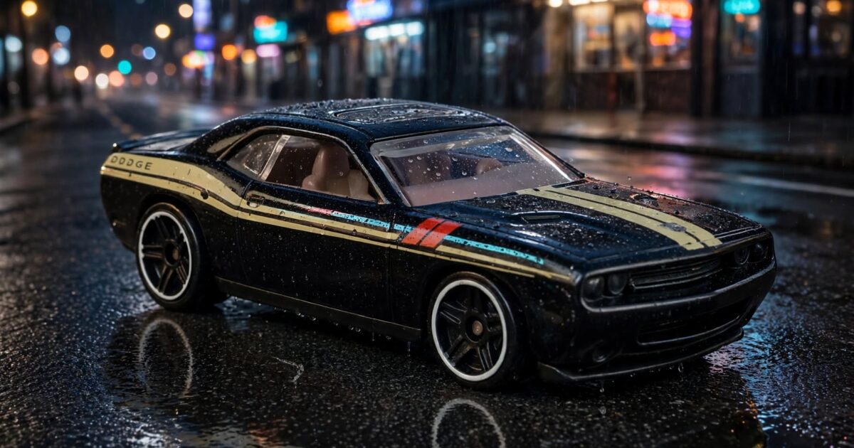 Hot Wheels Dodge Challenger SRT8: a small copy of a car that was already a copy