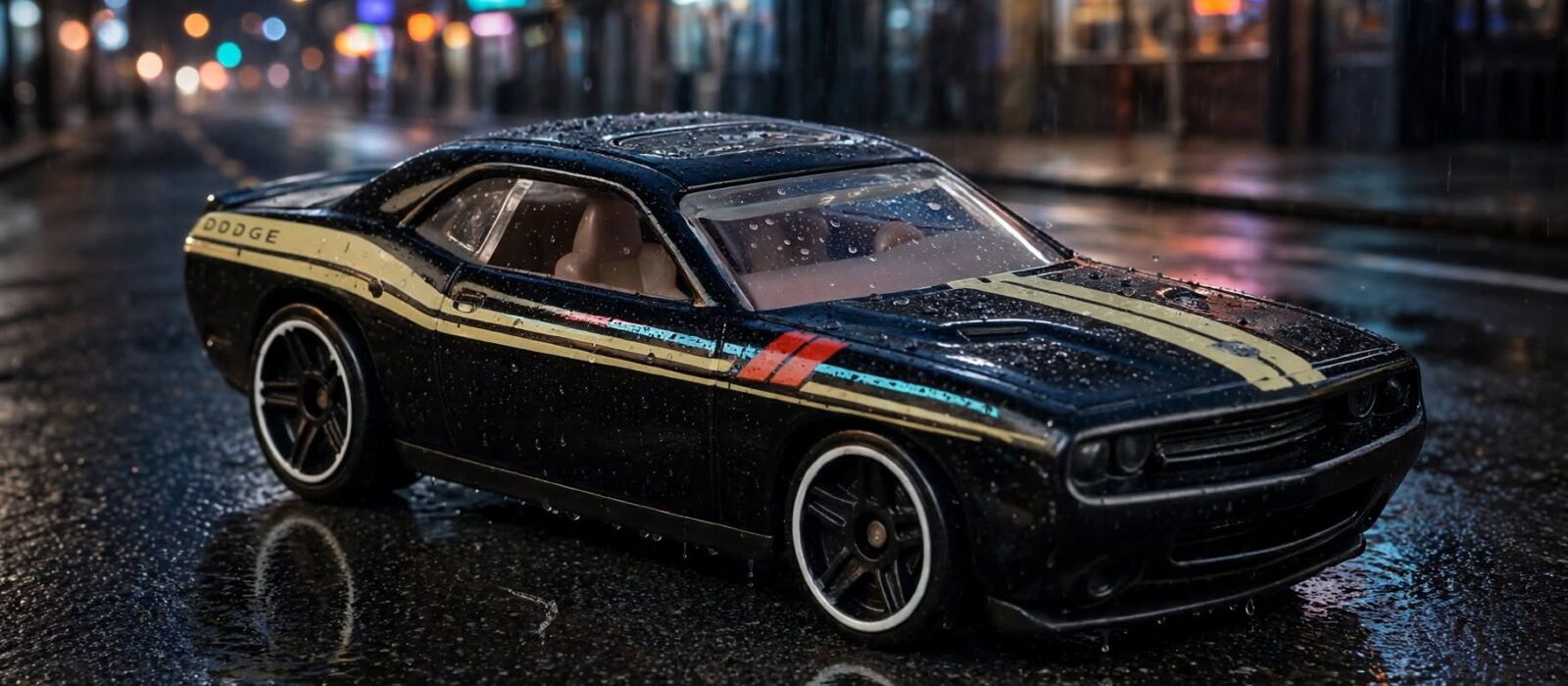 Hot Wheels Dodge Challenger SRT8: a small copy of a car that was already a copy