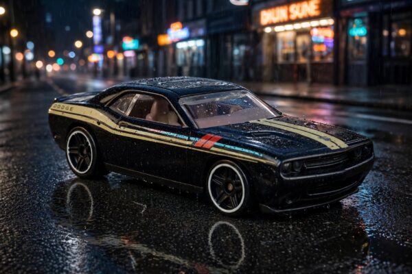 Hot Wheels Dodge Challenger SRT8: a small copy of a car that was already a copy