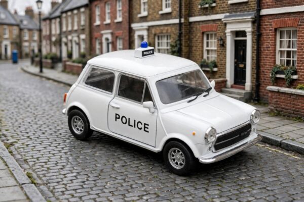 Welly Classic Mini Cooper Police: when the patrol car was smaller than the traffic