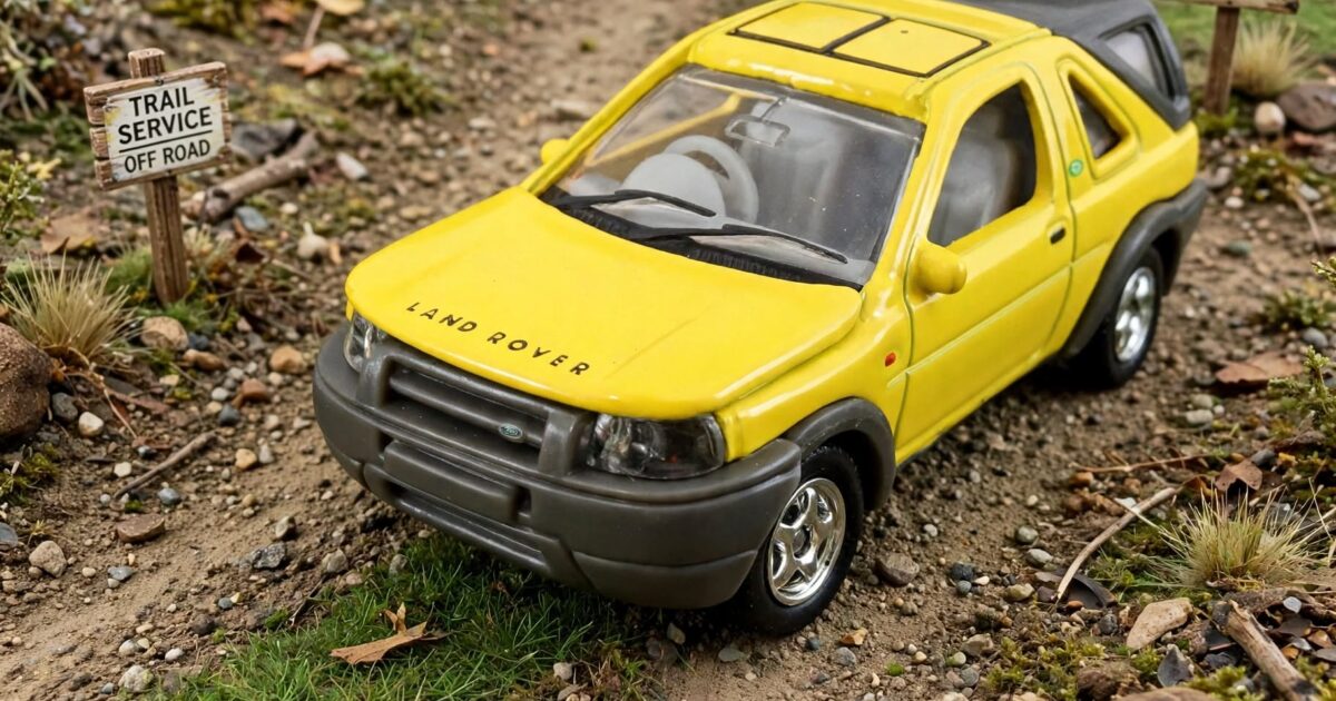 Welly Land Rover Freelander: the grey plastic is doing half the work