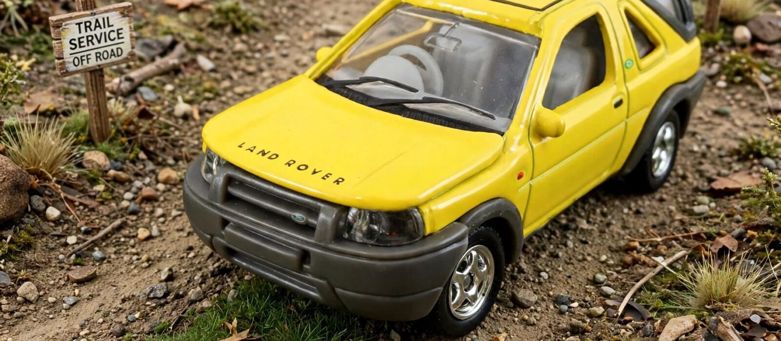 Welly Land Rover Freelander: the grey plastic is doing half the work
