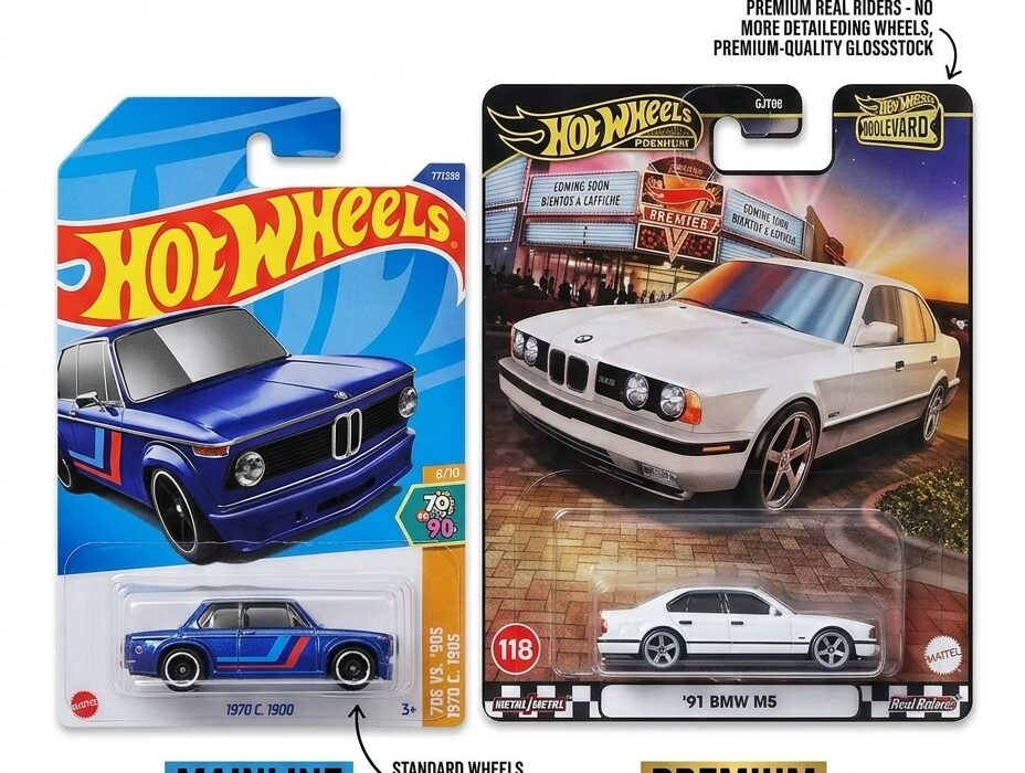 Hot Wheels Mainline vs Premium: What the Extra Money Buys
