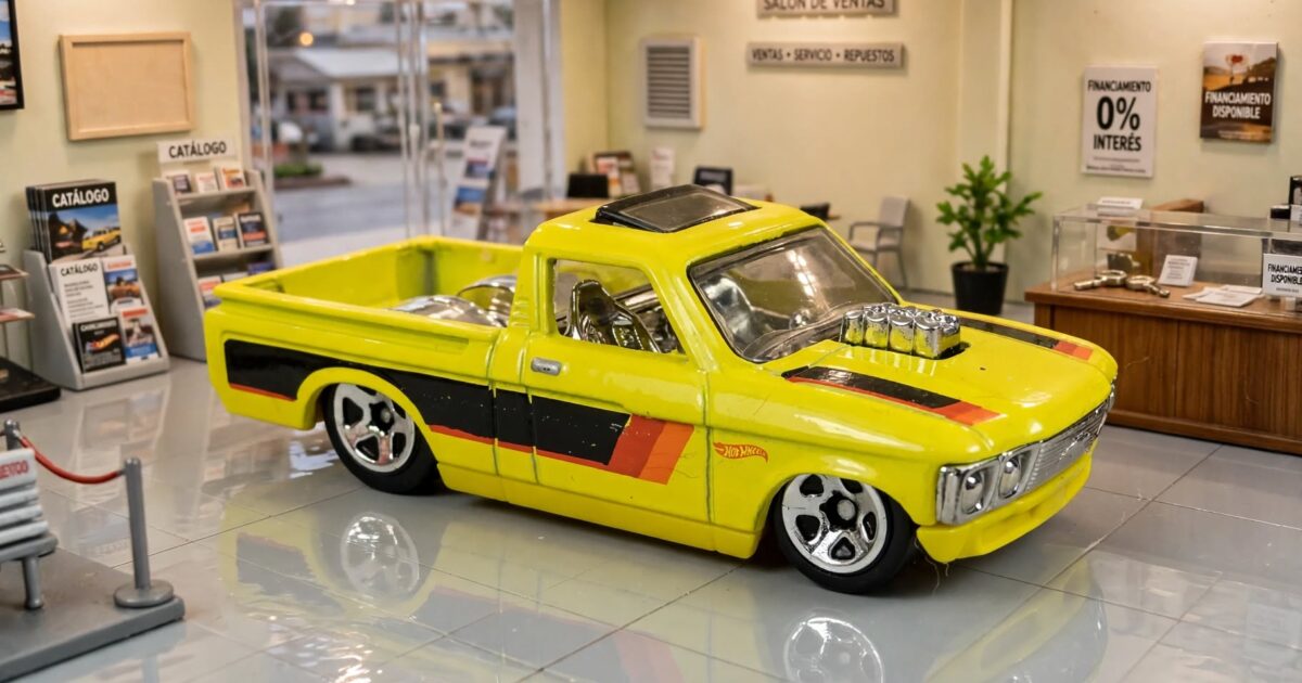 Hot Wheels Custom ’72 Chevy LUV: the smallest truck Chevy sold, with a blower