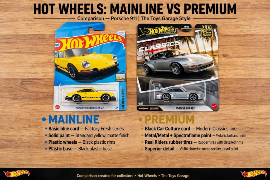 Hot Wheels: Mainline Vs Premium