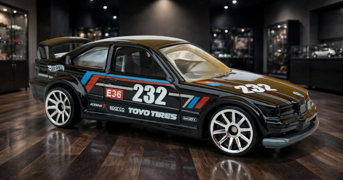 Hot Wheels ’92 BMW M3 E36 Race: the E36 everybody skipped, now wearing numbers