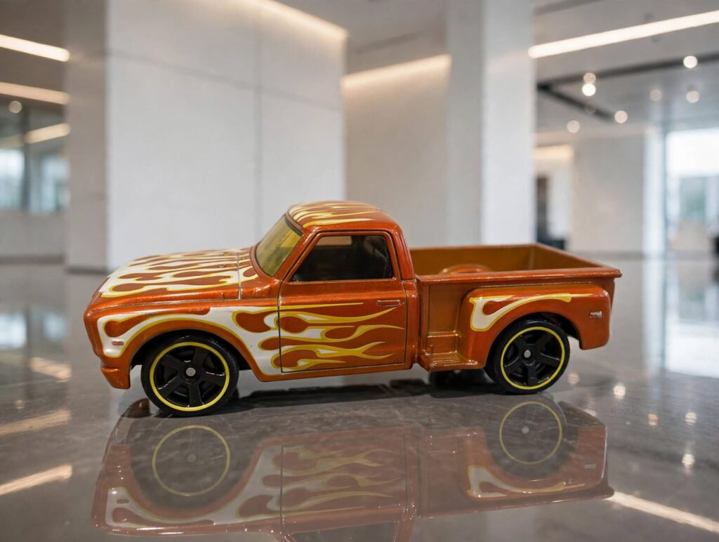 Hot Wheels Custom '69 Chevy Pickup with flames